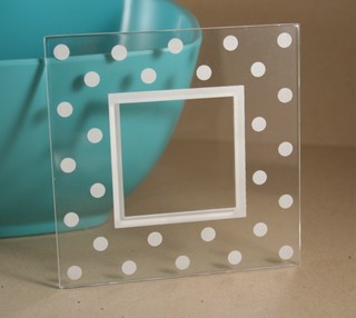 clear_frame_polka_dots